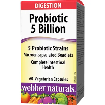 Webber Naturals Probiotic 5 Billion 60cps.