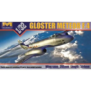 Plastikový model HK Models 1/32 Gloster Meteor F.4