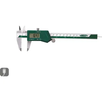 Posuvné měřítko Digitální posuvné měřítko 150/0,01 mm s kulatým hloubkoměrem a posuvovým kolečkem INSIZE