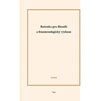 Ročenka pro filosofii a fenomenologický výzkum 2020