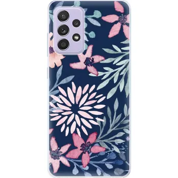 Odolné silikonové pouzdro iSaprio - Leaves on Blue - Samsung Galaxy A52/A52 5G