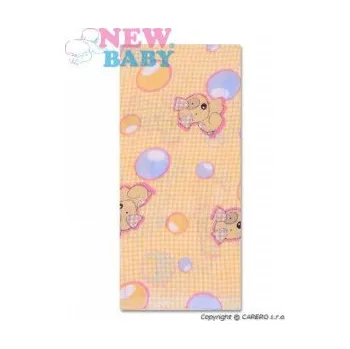 Plena Bavlněná plena s potiskem žlutá s pejskem - 1ks