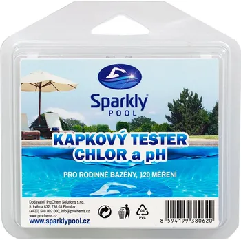Sparkly POOL Kapkový tester chlor a pH
