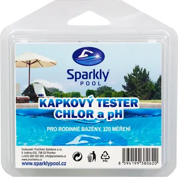 SparklyPOOL Kapkový tester chlor a pH