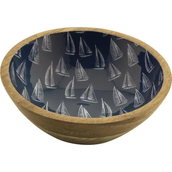Sada nádobí SEA CLUB Mísa dřevěná s plachetnicemi menší 9710