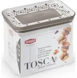 TOSCA hranatá nádoba 1,2 litru hnědá