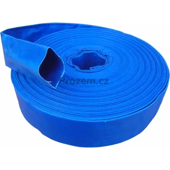 Zahradní hadice Plochá PVC tlaková hadice 1 1/4" / 32 mm, plochá, 7 bar, -10°C/+60°C, modrá