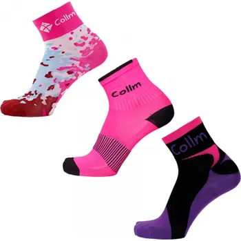 Dámské ponožky Dámské růžové sportovní ponožky COLLM set 3páry Velikost: EUR 37 - 39