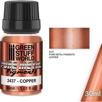 Modelářská barva Green Stuff World: Pure Metal Pigments Copper 30ml