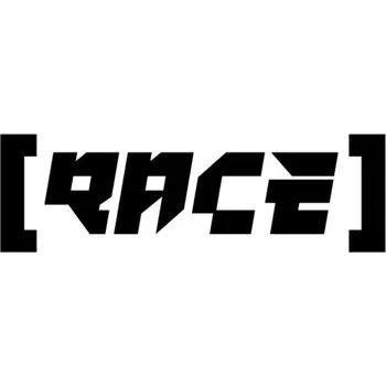 Samolepicí dekorace na vozidlo Samolepka race v závorce na auto a motorku, tuning nálepka (5405)