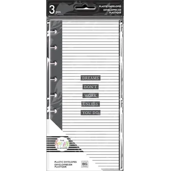 Náplň do diáře Me and My Big Ideas Kapsy do diáře Happy Planner SKINNY CLASSIC - Black & White