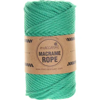 Příze Maccaroni Rope 4 mm zelená 913