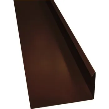 Plech úhlový PRECIT s vodní drážkou 1000 mm 8017 čokoládová hnědá