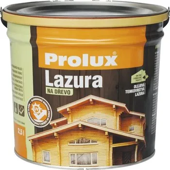 barva a nátěr na dřevo Lazura na dřevo Prolux 00 bezbarvý 2,5 l