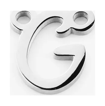 Šperk Šperky4U Ocelový přívěšek písmeno - iniciála - OK1390-G