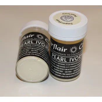 Potravinářské barvivo PEARL IVORY pastelová gelová barva Sugarflair - Sugarflair Colours, Anglie