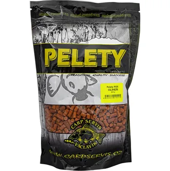 Carp Servis Václavík Pelety RSX Příchuť: Oliheň (Oranžová), Hmotnost: 800 g