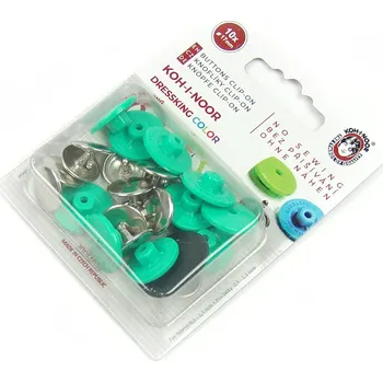 Knoflík Knoflík dressking 10ks paví zeleň 945