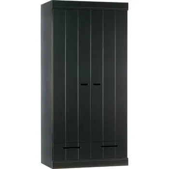 Dětská skříň WOOOD Černá dřevěná skříň Ernie 94 x 53 cm