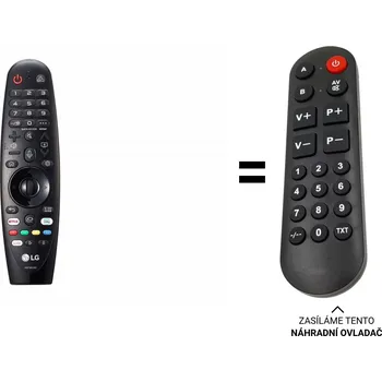 LG OLED65BX3LB náhradní dálkový ovladač pro seniory.