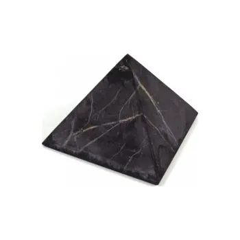 Karélie, šungit pyramida 4x4 cm neleštěná