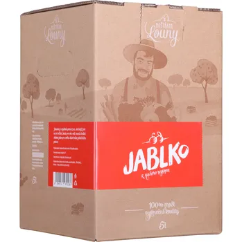 100% jablečný mošt s dužinou, 5 l