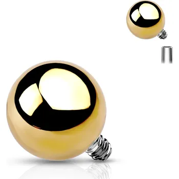 Piercing Šperky4U Ozdobná zlacená kulička k dermálu - MD015GD-05