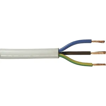 elektrický kabel Silový kabel H05 VV-F 3G1 mm² 10 m bílá