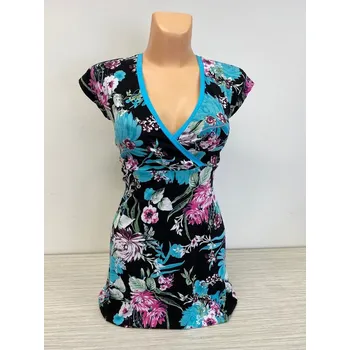 Dámská tunika Halenka OKAKA, Barva Světle modrá, Velikost XXL52, Materiál 96% Viskoza 4% Lycra