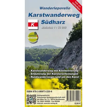 Karstwanderweg Südharz 1:33 000
