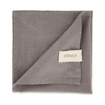 Papírový ubrousek Bavlněné ubrousky Ernst Grey 40 cm - set 2 ks