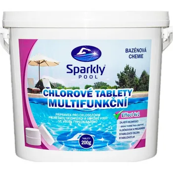 Sparkly POOL Chlorové tablety 4v1…