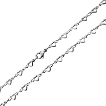 Řetízek Řetízek srdce z chirurgické oceli 50 cm S11093040