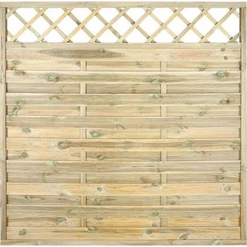 Plot Dřevěný plot Molina 180 x 180 cm přírodní impregnovaný