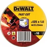 Sada 10 řezných kotoučů na nerez DeWALT DT3507