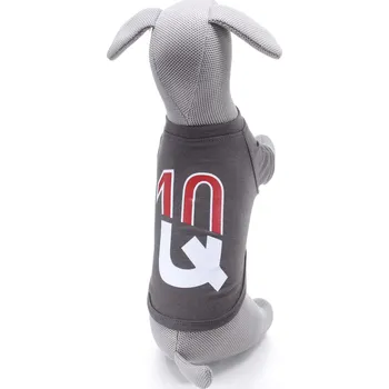 Obleček pro psa Vsepropejska Charles tričko s nápisem pro psa Barva: Hnědá, Délka zad (cm): 25, Obvod hrudníku: 34 - 36 cm