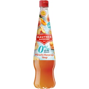 Sirup Mautner Markhof Sirup bez cukru broskev-maracuja 700 ml