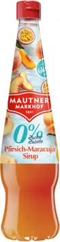 Sirup Mautner Markhof Sirup bez cukru broskev-maracuja 700 ml