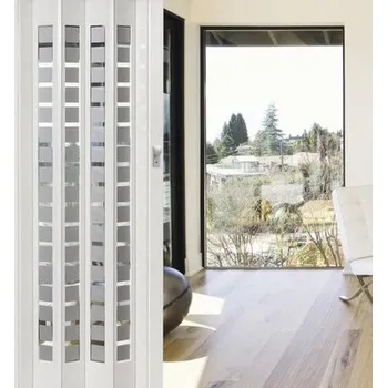 Interiérové dveře Shrnovací dveře prosklené, 86 x 205 cm, bílé