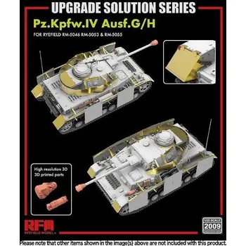 Plastikový model Ryefield model 1/35 Upgrade set for 5053 & 5055 Pz.IV Ausf.G/H