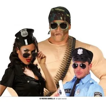 Karnevalový doplněk Brýle Pilot - letec - policista