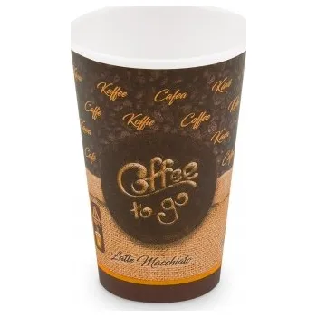Jednorázové nádobí Papírový kelímek ,,Coffee to go" - 330 ml - Ø 80 mm - L 76633