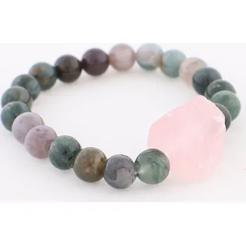 Souprava šperků Náramek růženín a achát