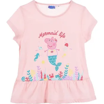 Světle růžové tričko s volánky Peppa Pig D02105R9000098 Velikost: 110