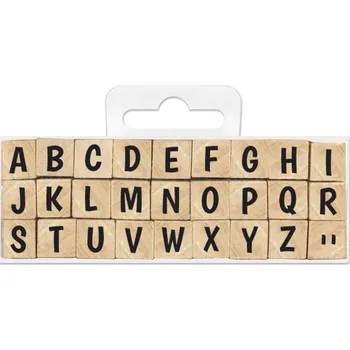 AladinE Dřevěná razítka abeceda Dětské razítko AladinE Dřevěná razítka abeceda