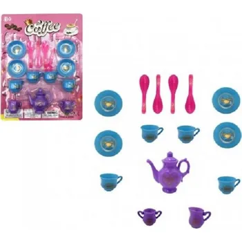 nádobí do dětské kuchyňky Teddies Kávová a čajová sada 15 ks