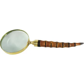 Lupa Lupa s dekoračním držadlem a zlatou obroučkou - 27*10*2cm