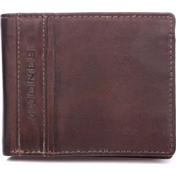 J. JONES Pánská kožená peněženka tmavě hnědá 5708