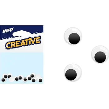 UNIPAP pohyblivé oči 0,7cm 12ks 1031732 161905