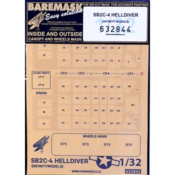 Plastikový model HGW 1/32 Mask SB2C-4 Helldiver (INFINITY MOD.)